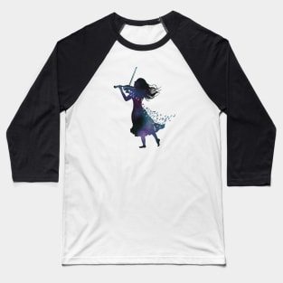 Galaxy Violinist Baseball T-Shirt